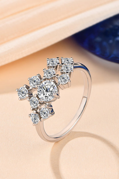 "Stardust" 1.2 Carat Moissanite 925 Sterling Silver Ring