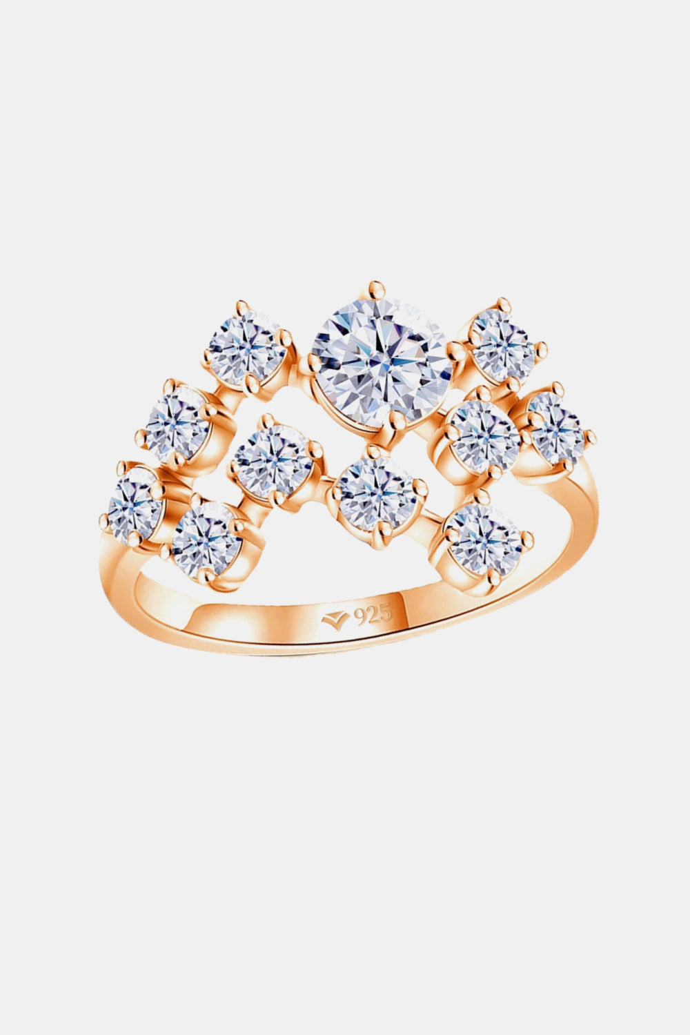 "Stardust" 1.2 Carat Moissanite 925 Sterling Silver Ring