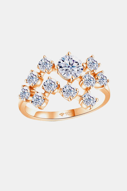 "Stardust" 1.2 Carat Moissanite 925 Sterling Silver Ring