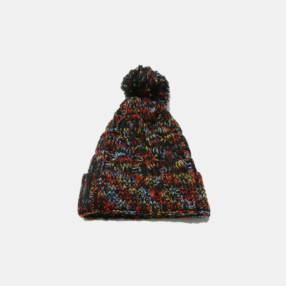 Beat the Cold Cable-Knit Hat with Pompom