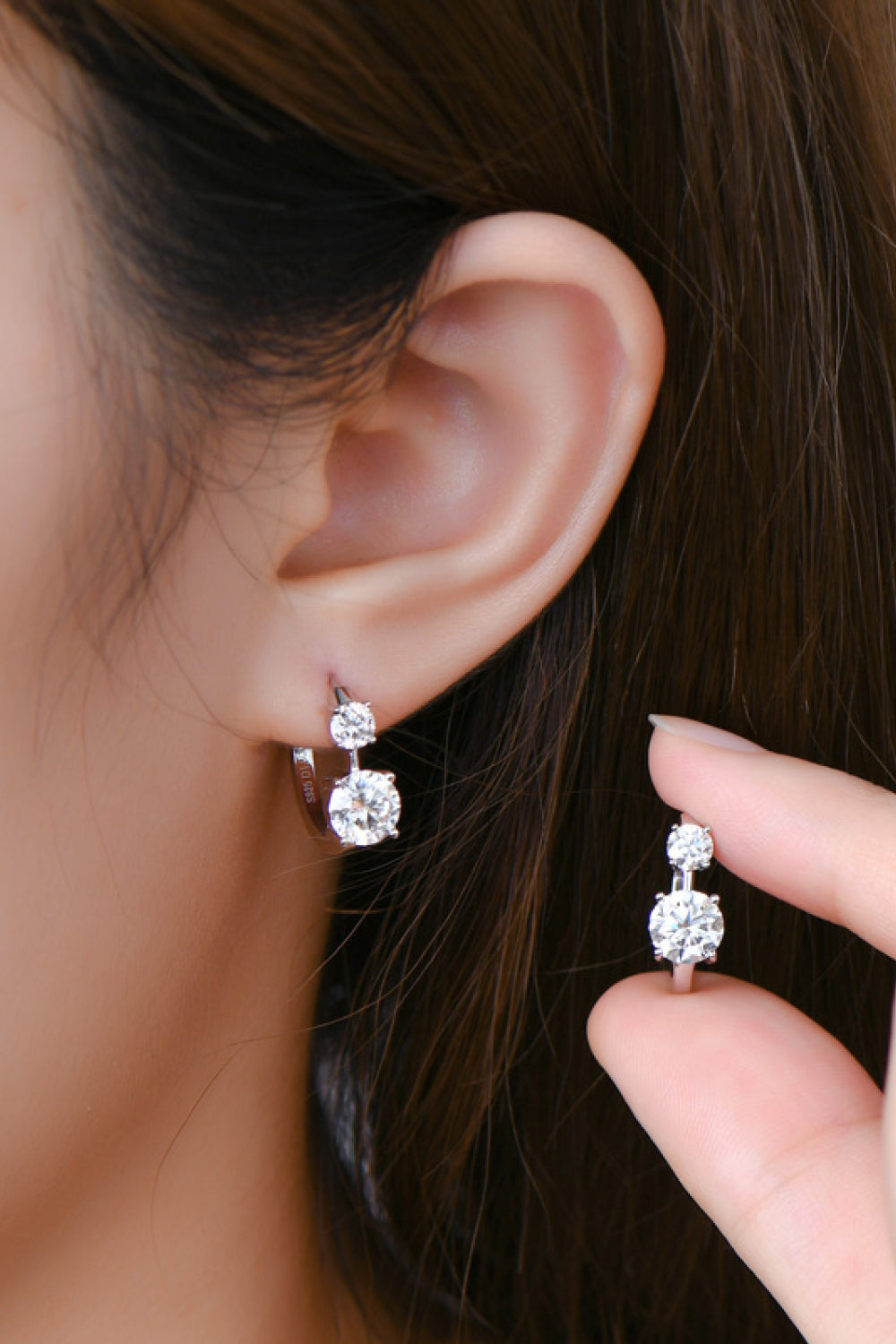 "Mercy" 1.3 Carat Moissanite 925 Sterling Silver Earrings