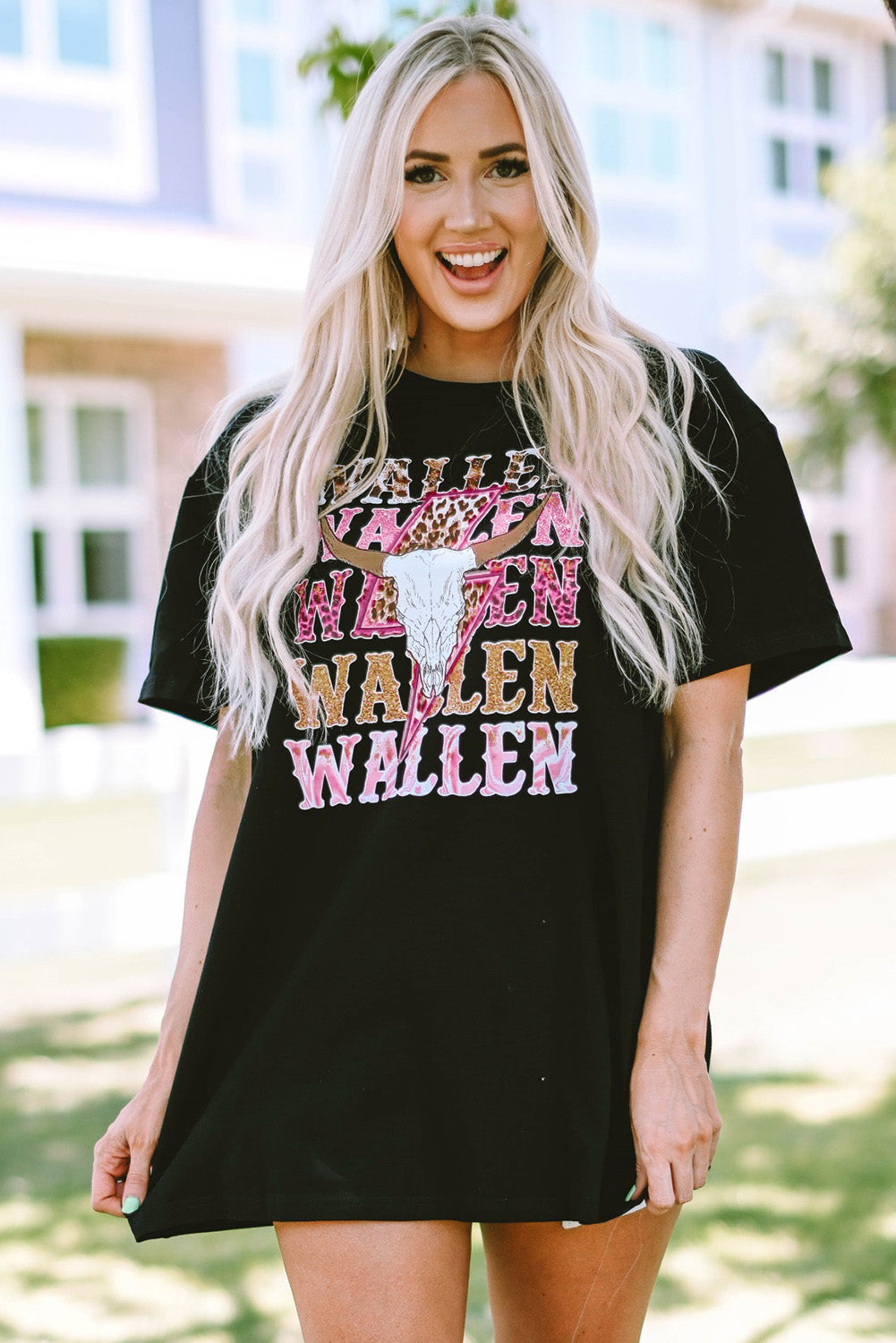 "WALLEN" Round Neck Short Sleeve T-Shirt