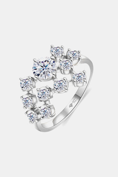 "Stardust" 1.2 Carat Moissanite 925 Sterling Silver Ring