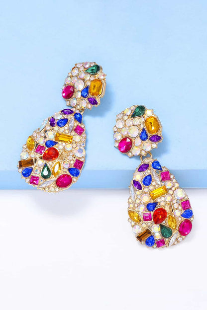 Nala Teardrop Shape Zinc Alloy Dangle Earrings