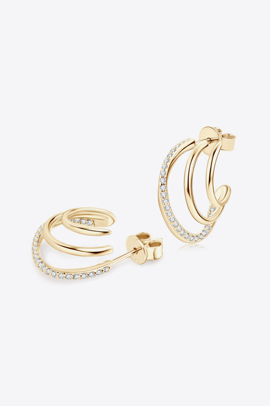 The Changeup Moissanite 925 Sterling Silver Earrings