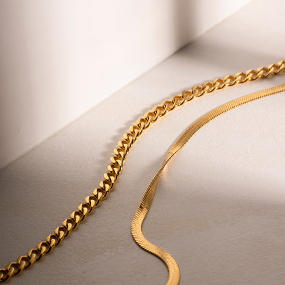 Allison 18K Gold-Plated Double Layered Necklace