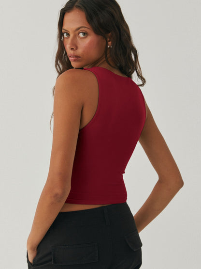 Jamesyn Round Neck Cropped Tank