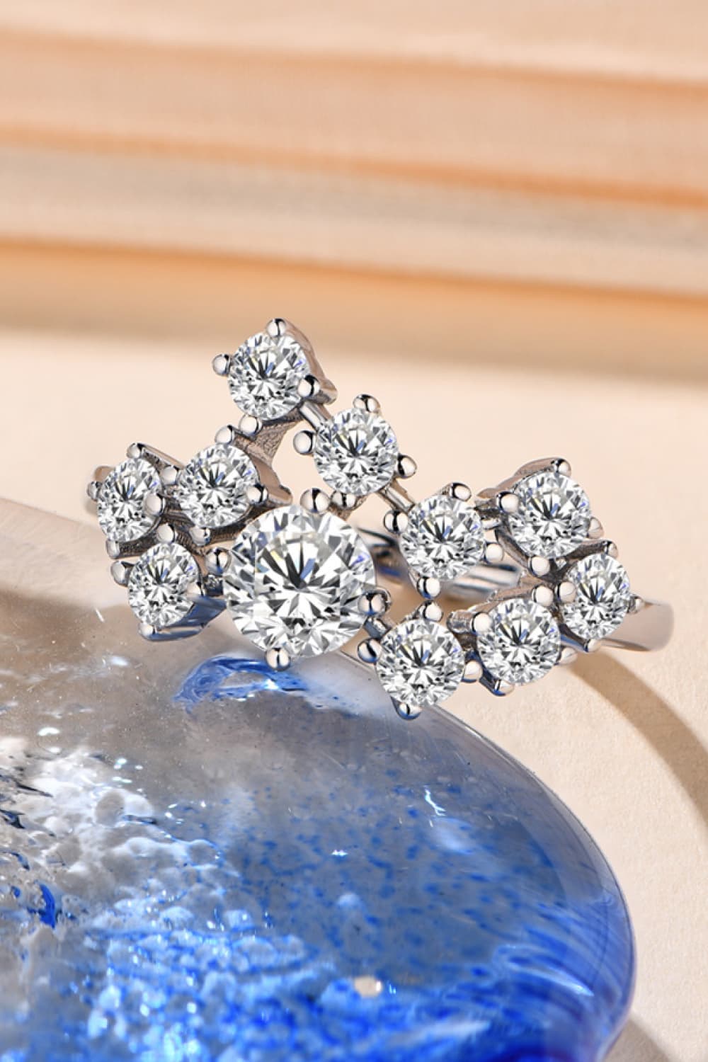 "Stardust" 1.2 Carat Moissanite 925 Sterling Silver Ring