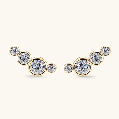 Lucia Moissanite 925 Sterling Silver Stud Earrings