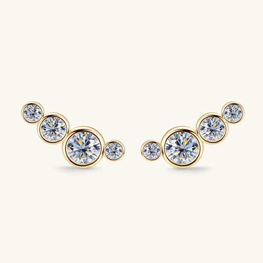 Lucia Moissanite 925 Sterling Silver Stud Earrings