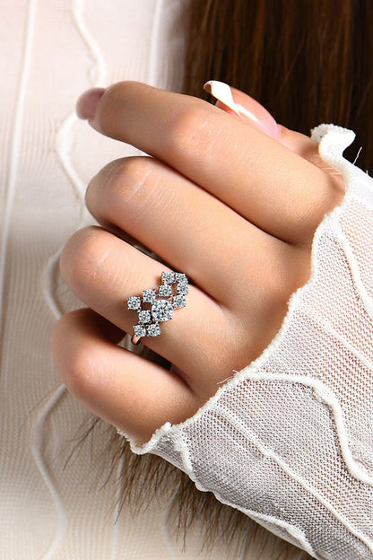 "Stardust" 1.2 Carat Moissanite 925 Sterling Silver Ring