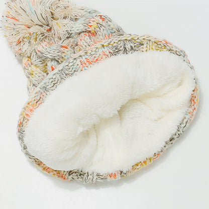 Beat the Cold Cable-Knit Hat with Pompom