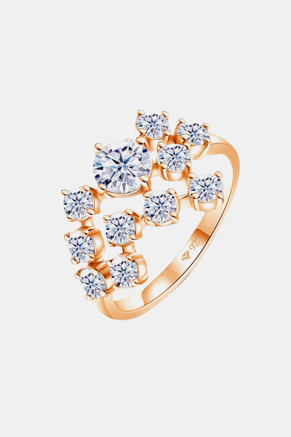 "Stardust" 1.2 Carat Moissanite 925 Sterling Silver Ring