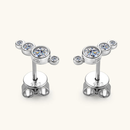 Lucia Moissanite 925 Sterling Silver Stud Earrings