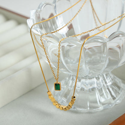 Starlit Glo 18K Gold-Plated Double-Layered Necklace