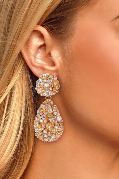 Nala Teardrop Shape Zinc Alloy Dangle Earrings