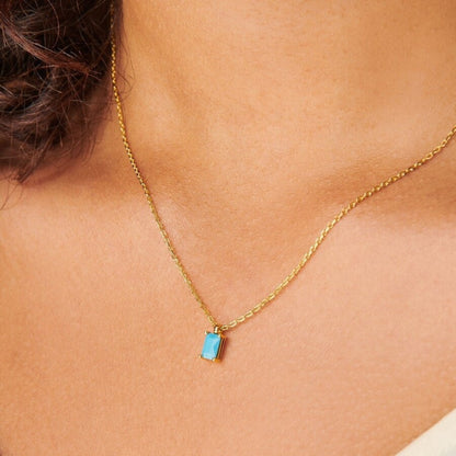 Celestial Spark Titanium Steel Inlaid Zircon Pendant Necklace