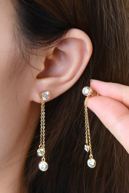 "Girls Night" 2.6 Carat Moissanite 925 Sterling Silver Earrings