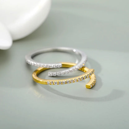 "Love the Flex" CZ Adjustable Ring