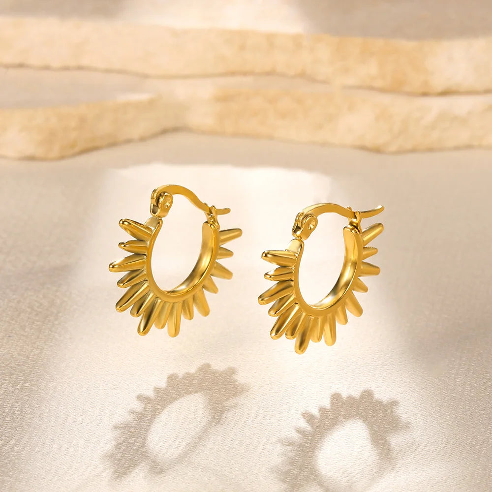 Sun-Kissed Rebel Hoops
