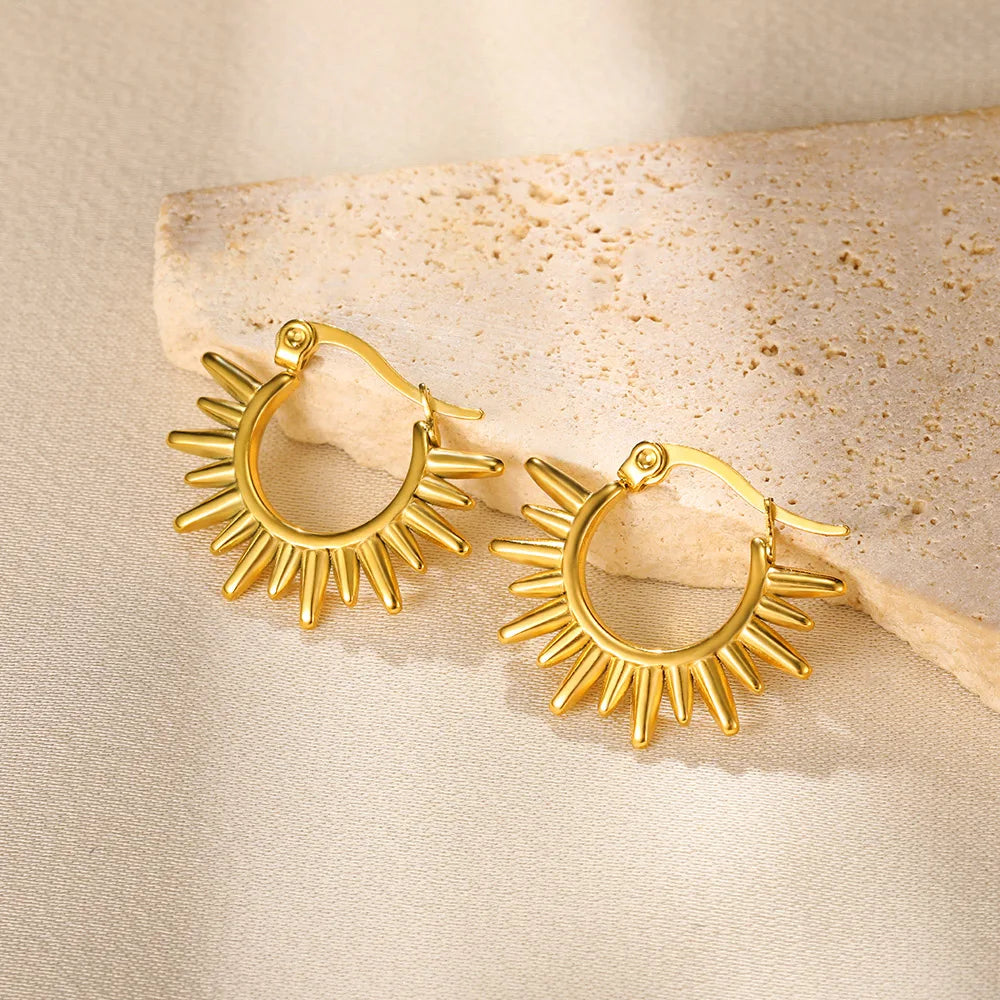 Sun-Kissed Rebel Hoops