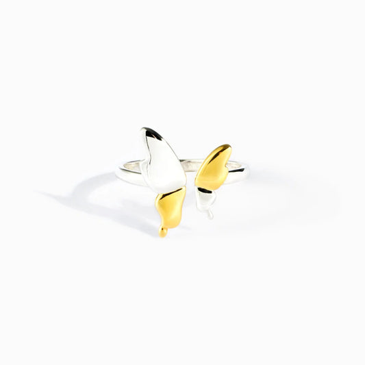 "At Peace" 925 Sterling Silver Butterfly Ring
