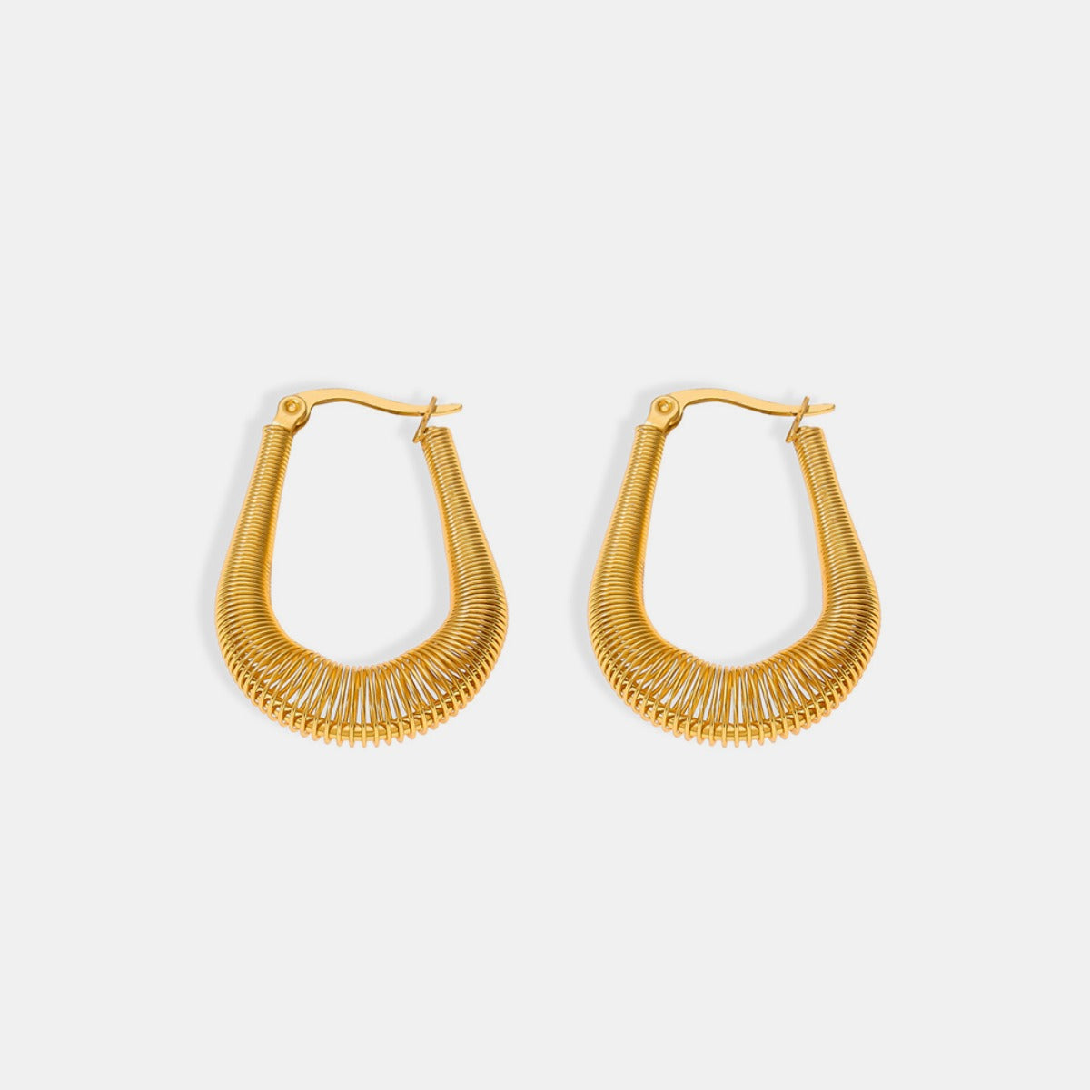 Ember Titanium Steel U Shape Earrings