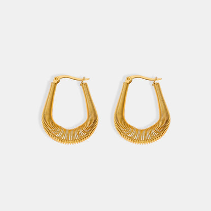 Ember Titanium Steel U Shape Earrings