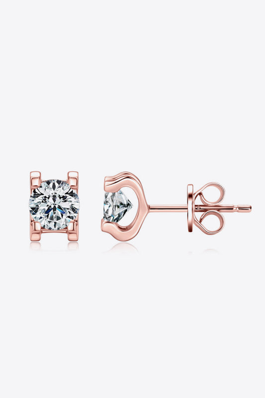 Maya Moissanite 925 Sterling Silver Stud Earrings