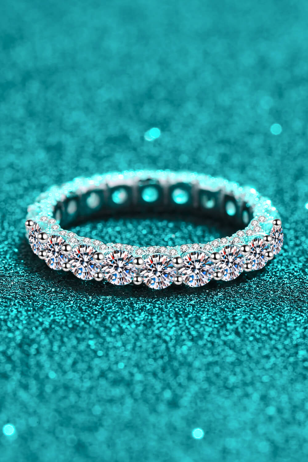 "Charmed" Moissanite Ring
