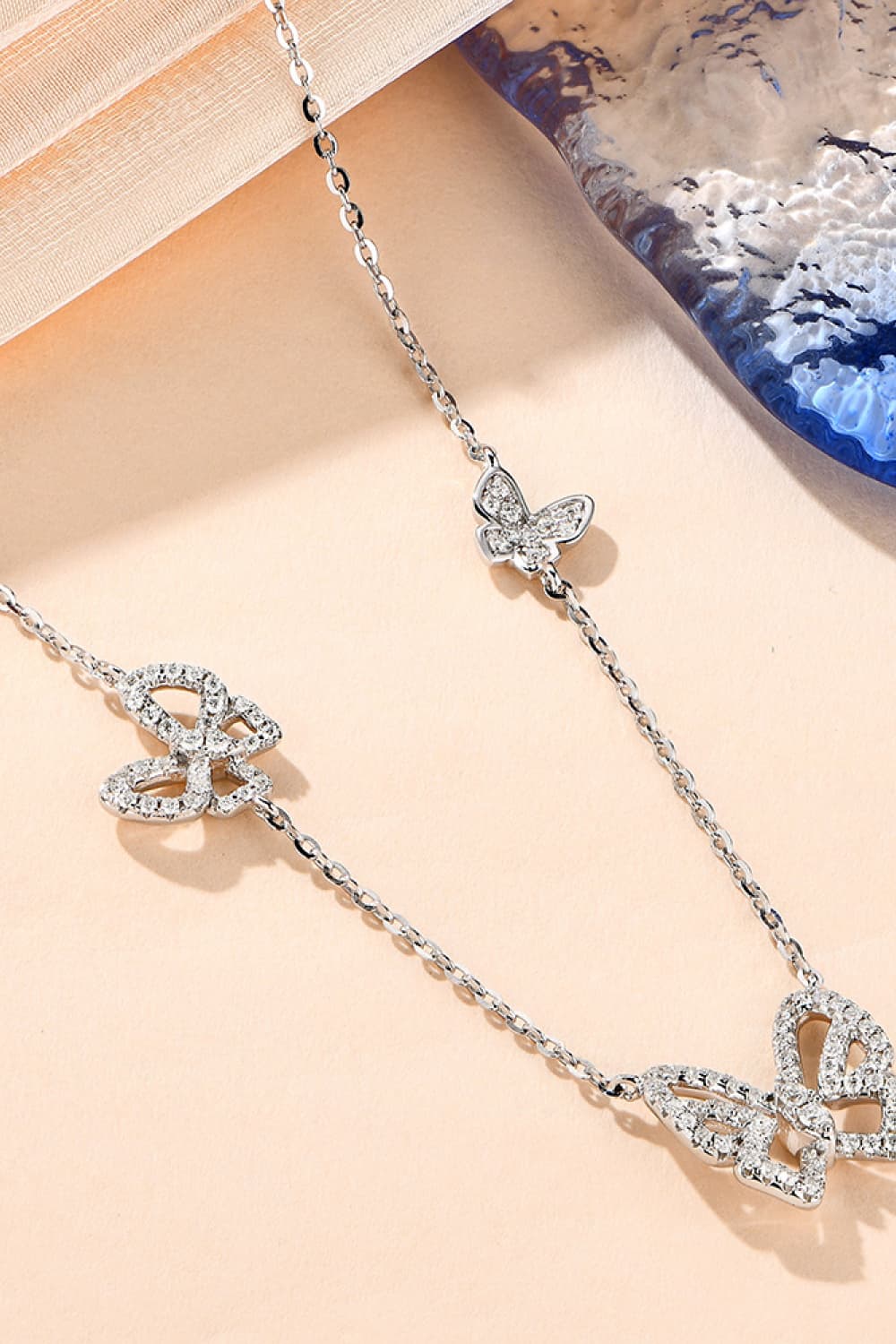 "Harmony" Moissanite Butterfly Shape Necklace