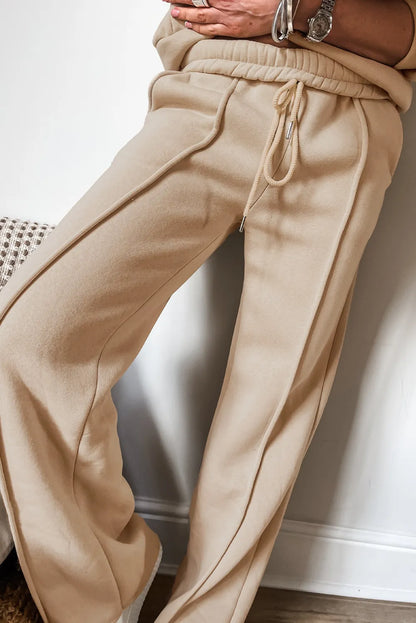 Luxe-Layer Zip Up Long Sleeve Top and Pants Set