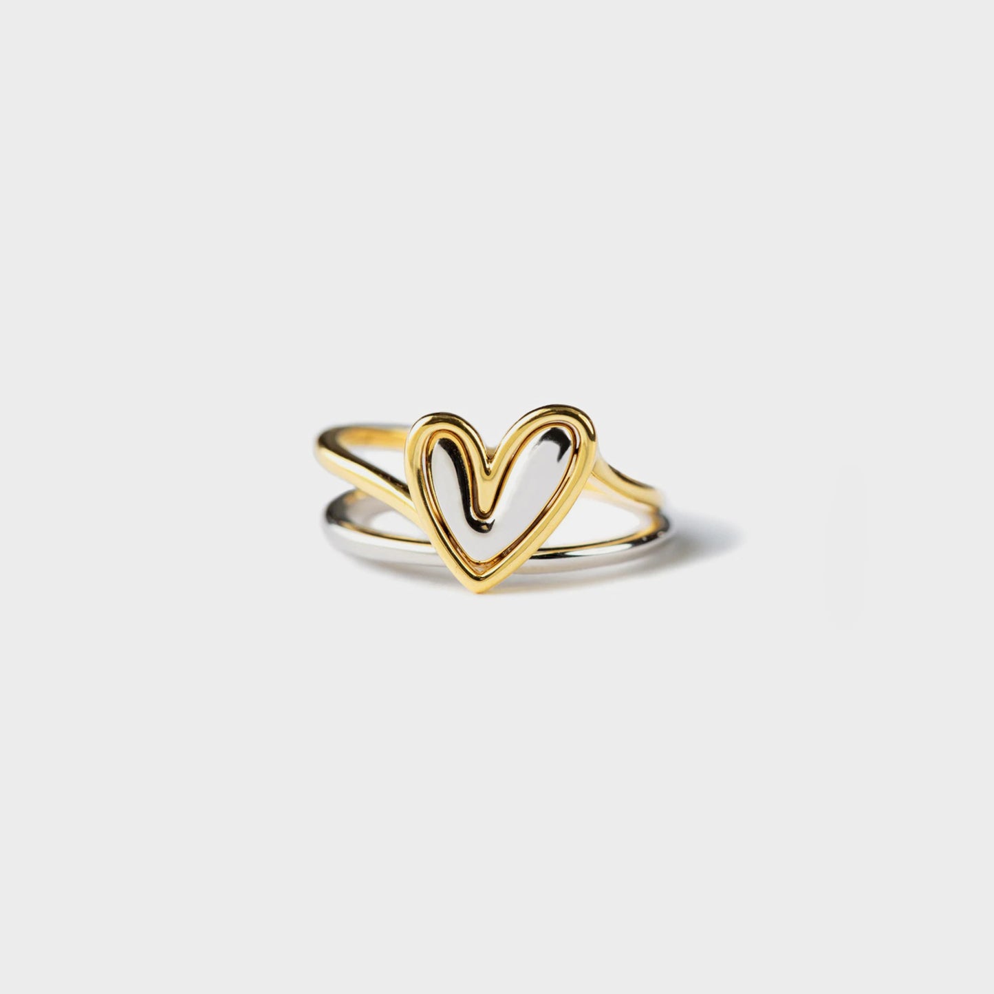 Yara Heart Shape Irregular 925 Sterling Silver Ring