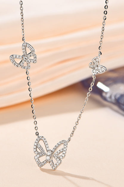 "Harmony" Moissanite Butterfly Shape Necklace