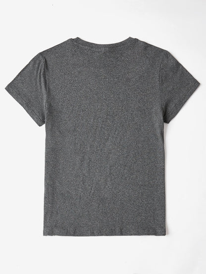 "Pray" Graphic Round Neck Short Sleeve T-Shirt