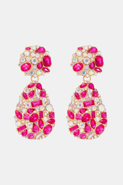 Nala Teardrop Shape Zinc Alloy Dangle Earrings