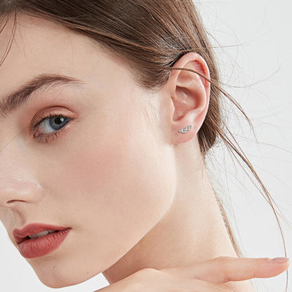 Lucia Moissanite 925 Sterling Silver Stud Earrings