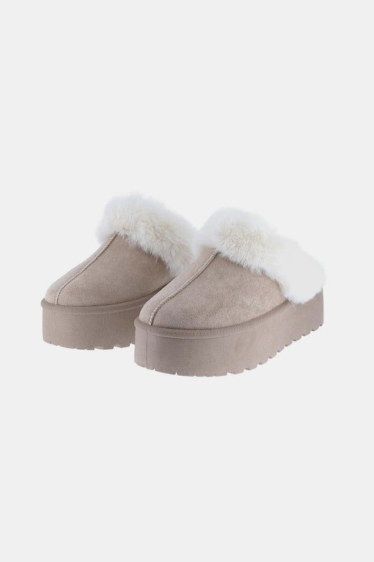 Stay Cozy Slippers (Taupe)