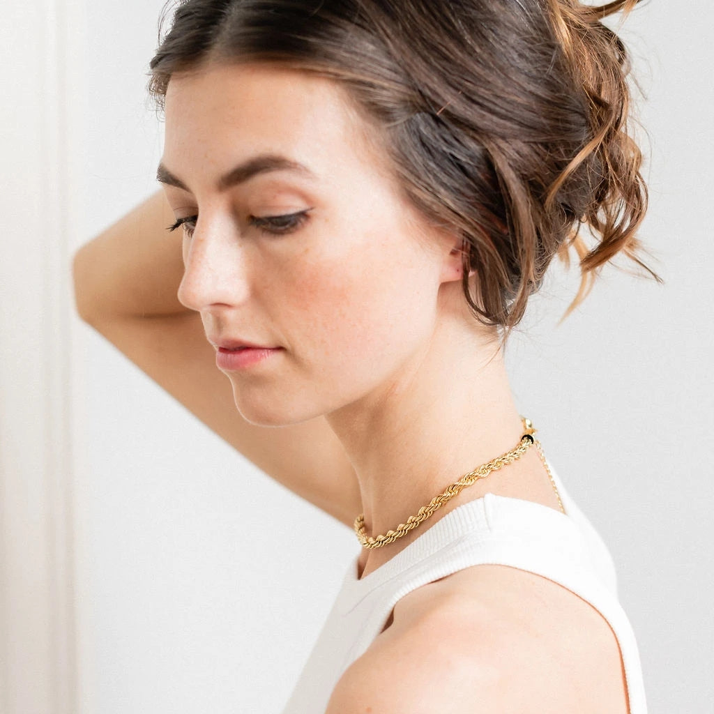 Celeste Twisted Chain Choker Necklace