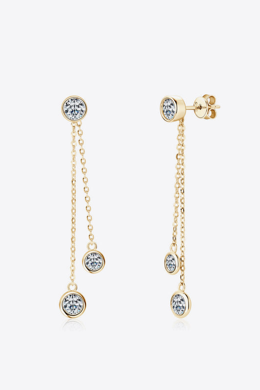 "Girls Night" 2.6 Carat Moissanite 925 Sterling Silver Earrings