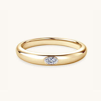 Calista 925 Sterling Silver Inlaid Moissanite Ring