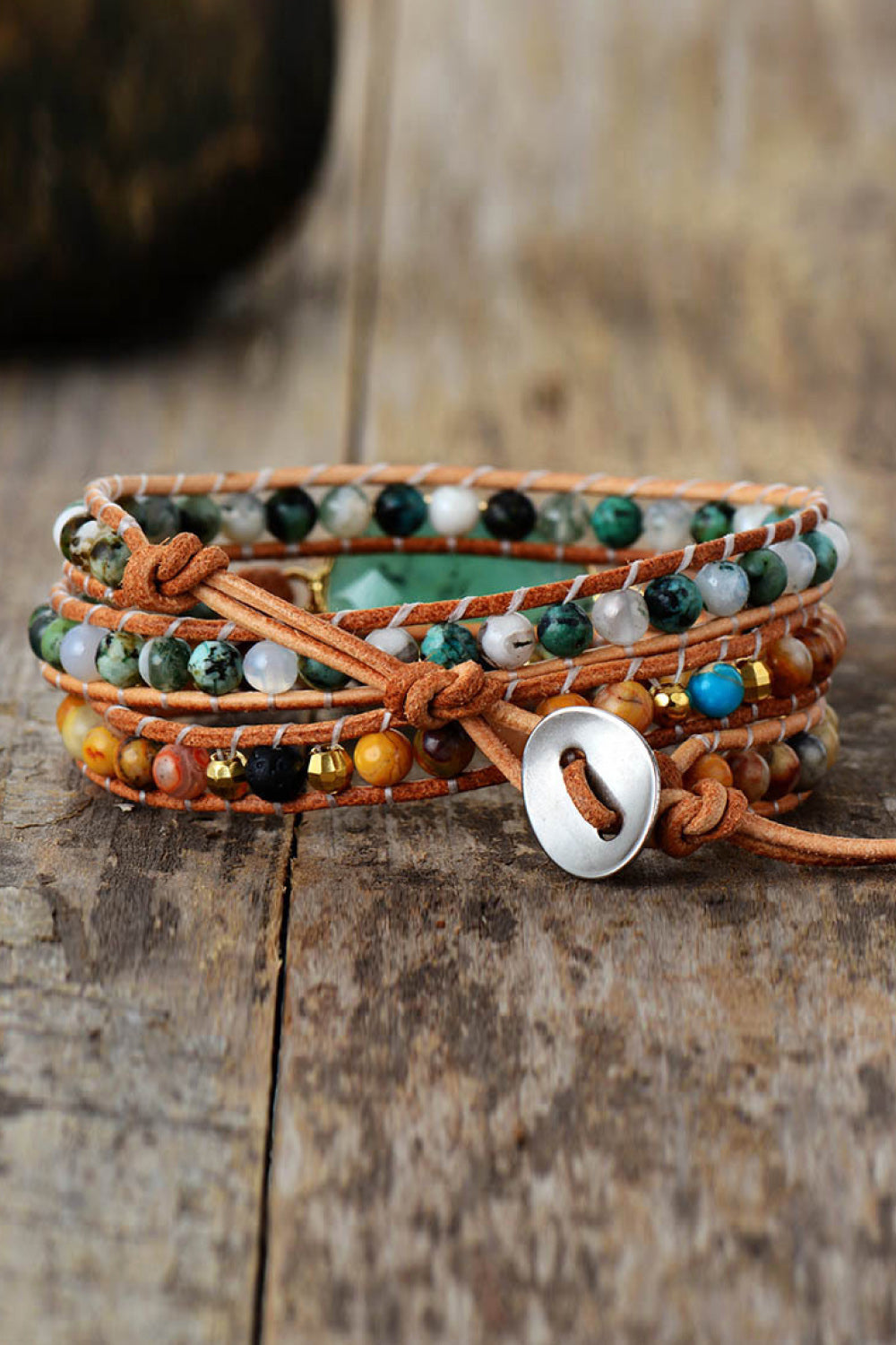 "Mother Earth" Natural Stone & Agate Bracelet