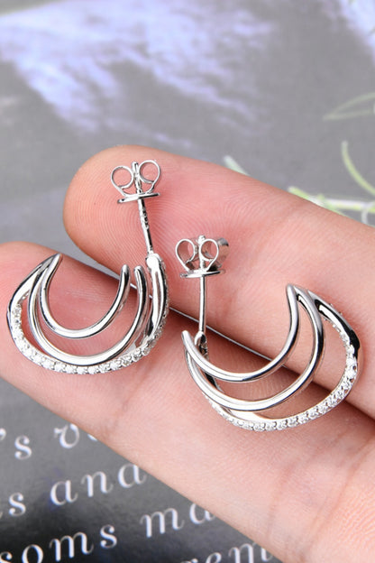 The Changeup Moissanite 925 Sterling Silver Earrings