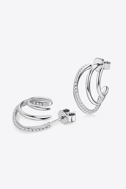 The Changeup Moissanite 925 Sterling Silver Earrings